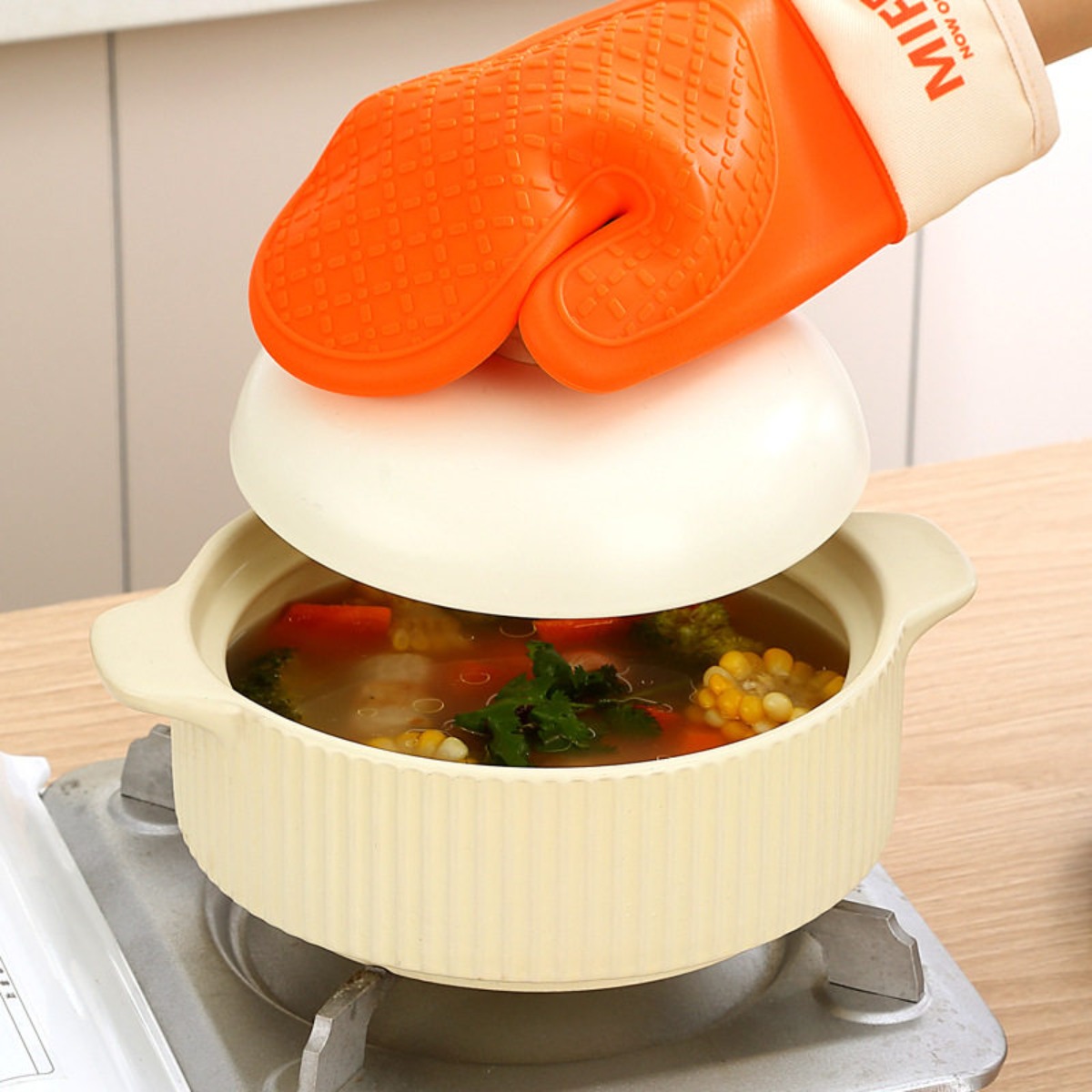 Cute Miffy Rabbit Silicone Hea - Oven Mitt Silicone 评论和价格