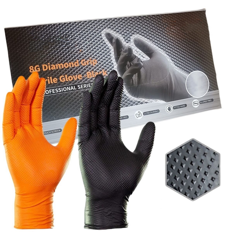 30/50PCS Black Nitrile Gloves  - Nitrile Mechanic Glove 评论和价格
