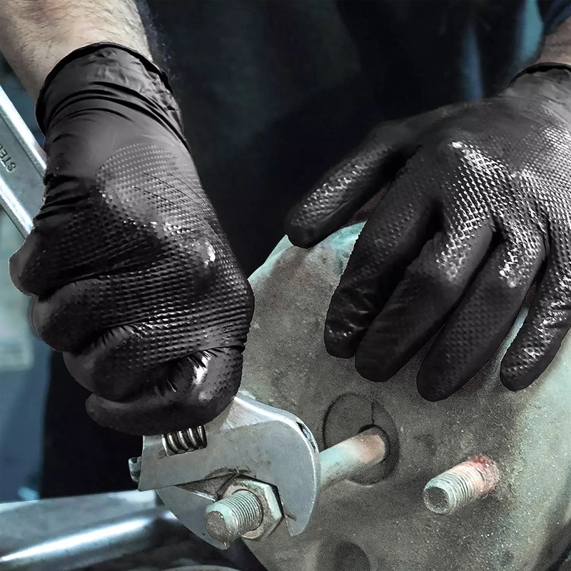 30/50PCS Black Nitrile Gloves  - Nitrile Mechanic Glove 评论和价格