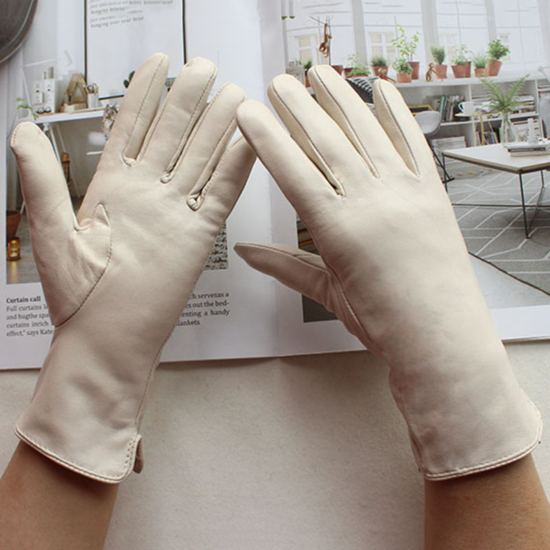 Women's Color Sheepskin Leathe - Leather Driving Glove 评论和价格